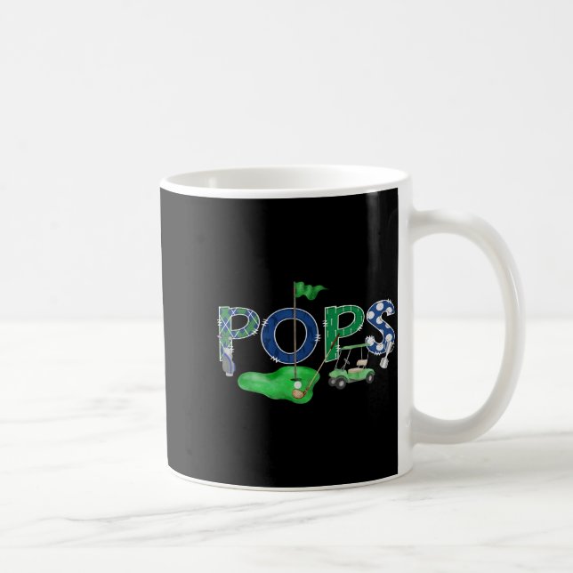 Golf Pops Hole One 1. Design Kaffeetasse (Rechts)