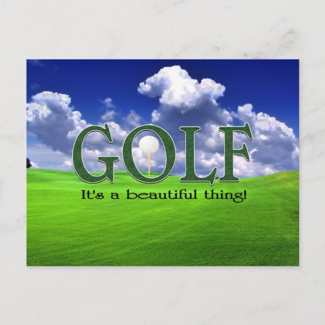 Golf Postkarte (Vorderseite)