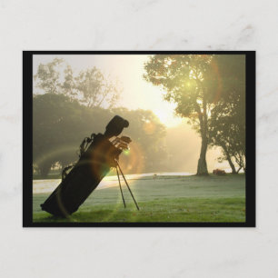 Golf Postkarte