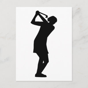 Golf Postkarte