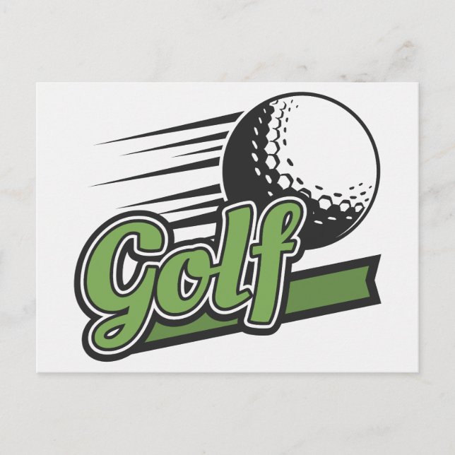 Golf Postkarte (Vorderseite)