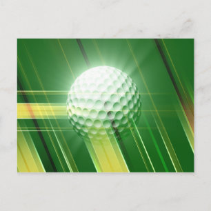 golf postkarte
