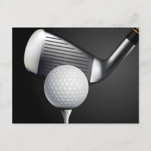 Golf Postkarte