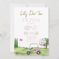Golf premier anniversaire par tee invitation