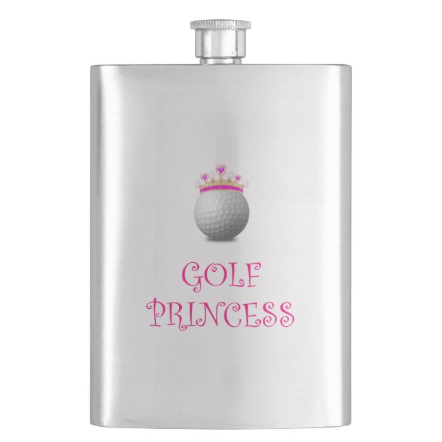 Golf-Prinzessin Flachmann (Vorderseite)