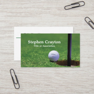 Golf Pro oder Golf-Enthusiasten Visitenkarte