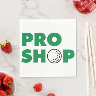 Golf Pro Shop Zeichenpapier Napkins Serviette