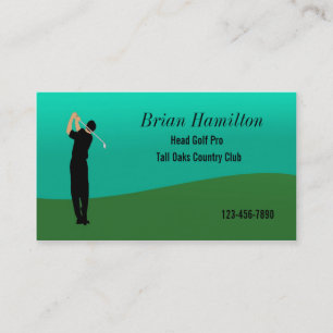 Golf Pro Visitenkarte