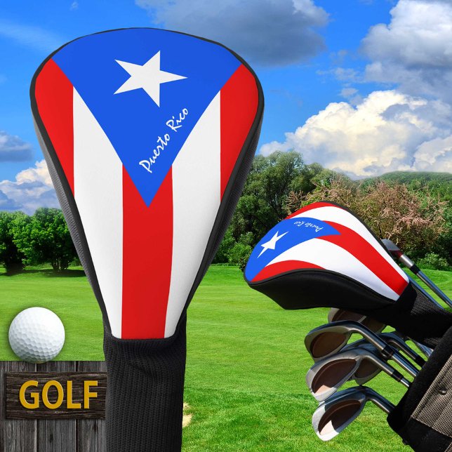 Golf Puerto Rico & Puerto Rican Flag / Golf Clubs Golf Headcover (Von Creator hochgeladen)