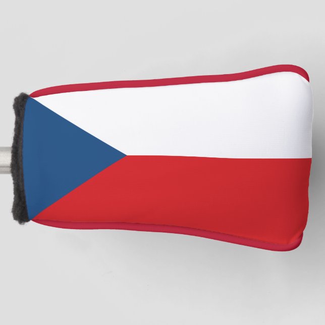 Golf Putter Abdeckung mit Fahne Tschechiens Headcover (Vorderseite)