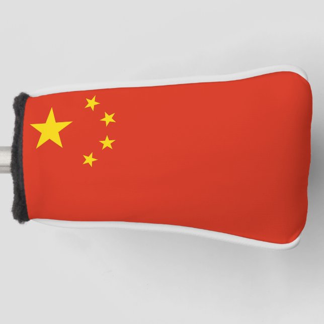 Golf Putter Abdeckung mit Flag China Headcover (Vorderseite)