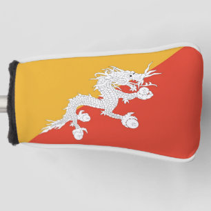 Golf Putter Abdeckung mit Flagge Bhutans Headcover
