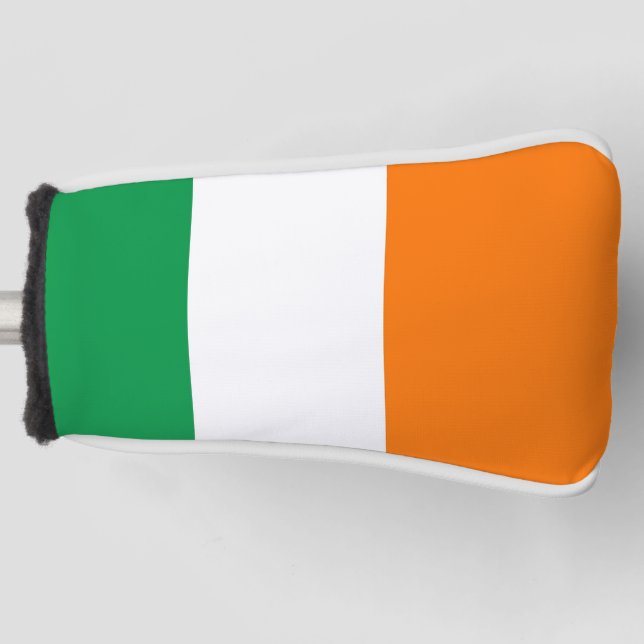 Golf Putter Abdeckung mit Flagge Irlands Golf Headcover (Vorderseite)