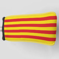 Golf Putter Abdeckung mit Flagge Kataloniens
