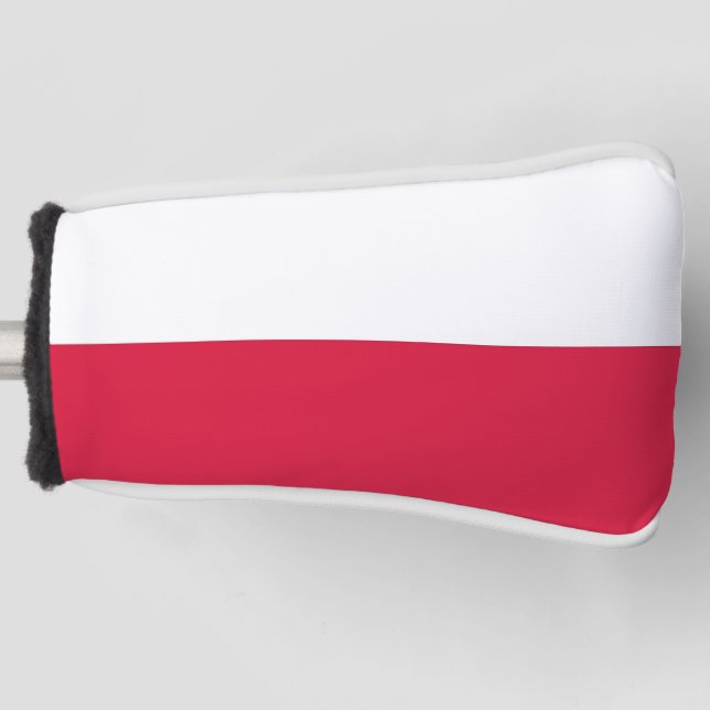 Golf Putter Abdeckung mit Flagge Polens Golf Headcover (Vorderseite)