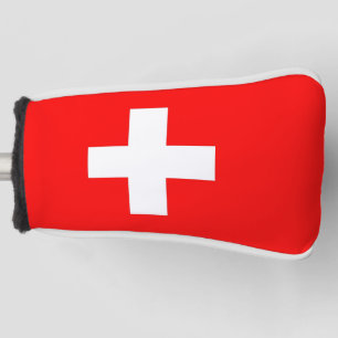 Golf-Putter-Abdeckung mit Flagge von der Schweiz Golf Headcover