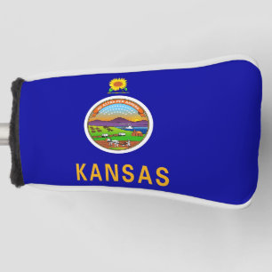 Golf-Putter-Abdeckung mit Flagge von Kansas, USA Golf Headcover