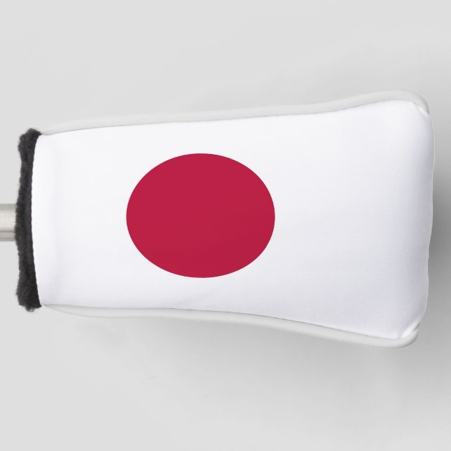 Golf Putter Abdeckung mit japanischer Flagge Golf Headcover (Vorderseite)