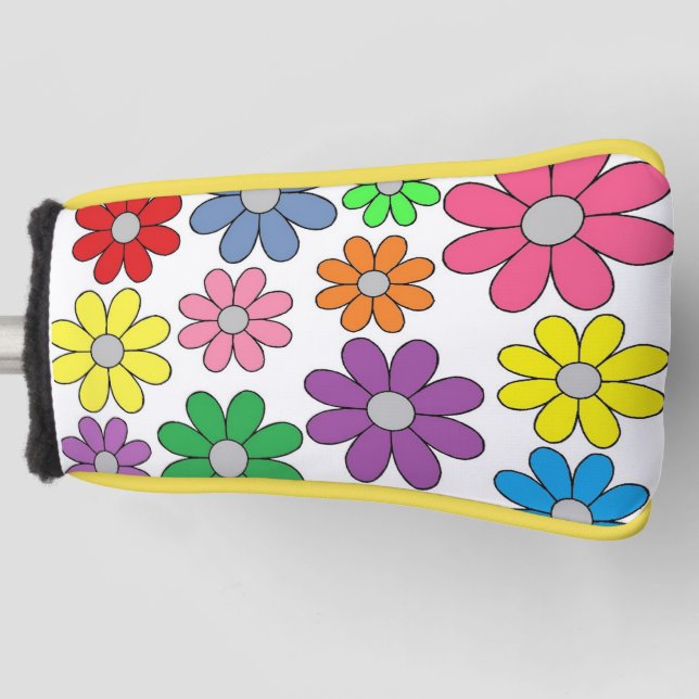 Golf Putter Cover - Crazy Daisies! Headcover (Vorderseite)