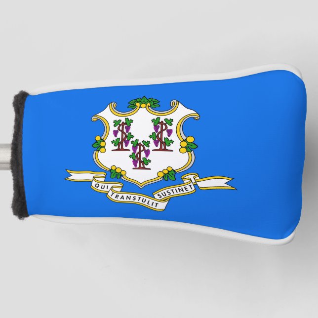 Golf Putter Cover mit Flag Connecticut, USA Headcover (Vorderseite)