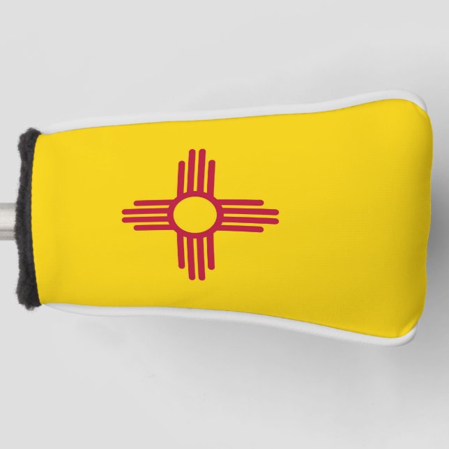 Golf Putter Cover mit Flag New Mexico, USA Golf Headcover (Vorderseite)