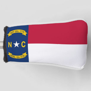 Golf Putter Cover mit Flag North Carolina, USA Headcover