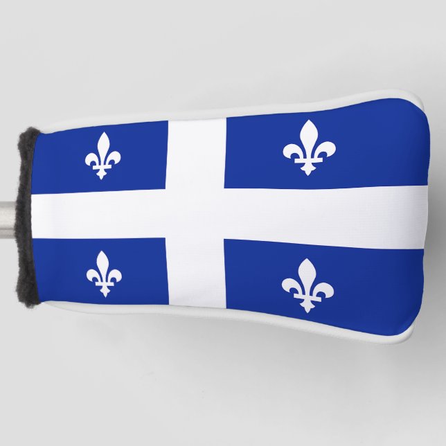 Golf Putter Cover mit Flag Quebec, Kanada Headcover (Vorderseite)
