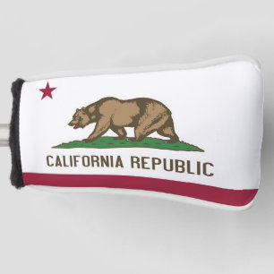 Golf Putter Cover mit Flagge Kaliforniens, USA Headcover
