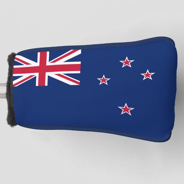 Golf Putter Cover mit Flagge Neuseelands Golf Headcover (Vorderseite)