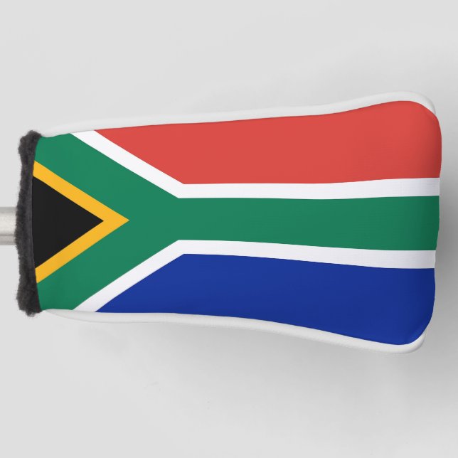 Golf Putter Cover mit Flagge Südafrikas Headcover (Vorderseite)