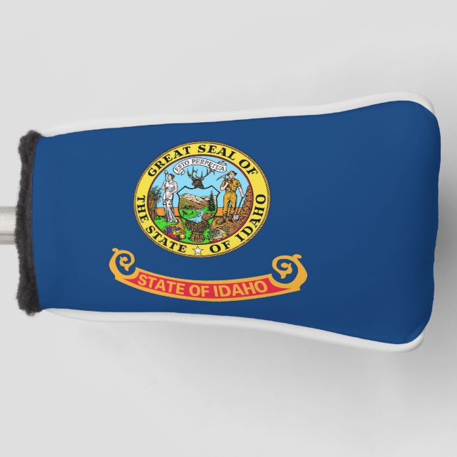 Golf Putter Cover mit Flagge von Idaho, USA Golf Headcover (Vorderseite)