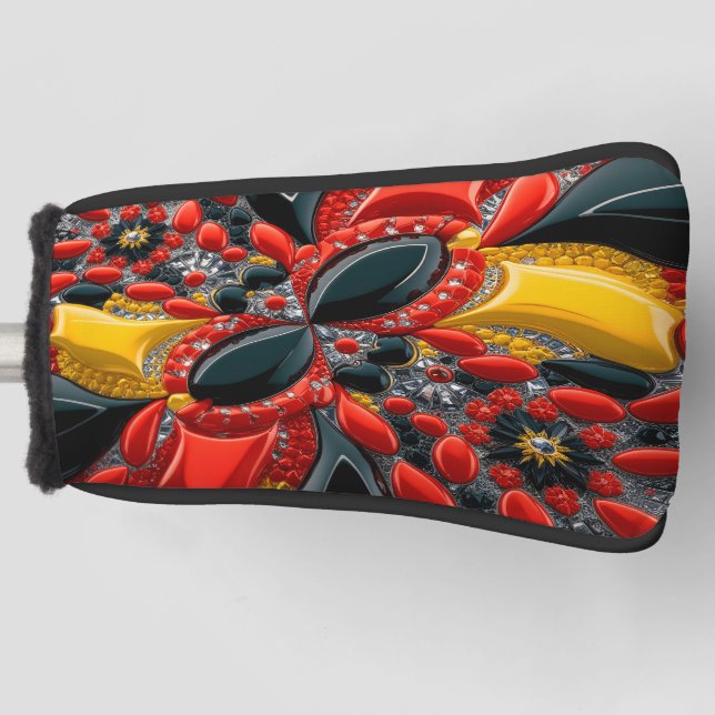 Golf Putter Cover mit Germany Colors Design Golf Headcover (Vorderseite)