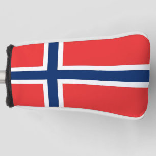 Golf Putter Cover mit norwegischer Flagge Headcover