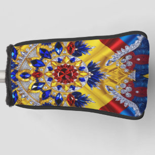 Golf Putter Cover mit rumänischer Farbgestaltung Headcover
