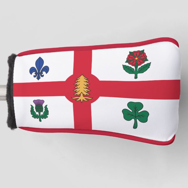 Golf Putter Cover with Flag of Montreal, Canada Headcover (Vorderseite)