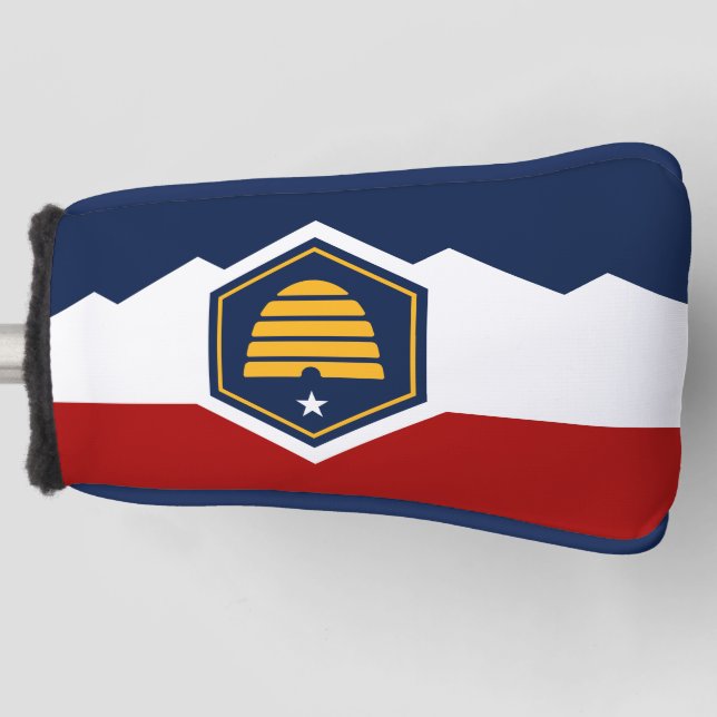 Golf Putter Cover with Flag of Utah, USA Headcover (Vorderseite)