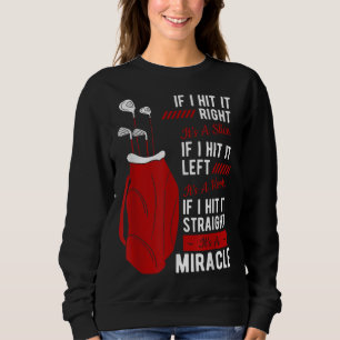 Golf Putter Par Golfer Birdie Golfing Bogey Eagle Sweatshirt