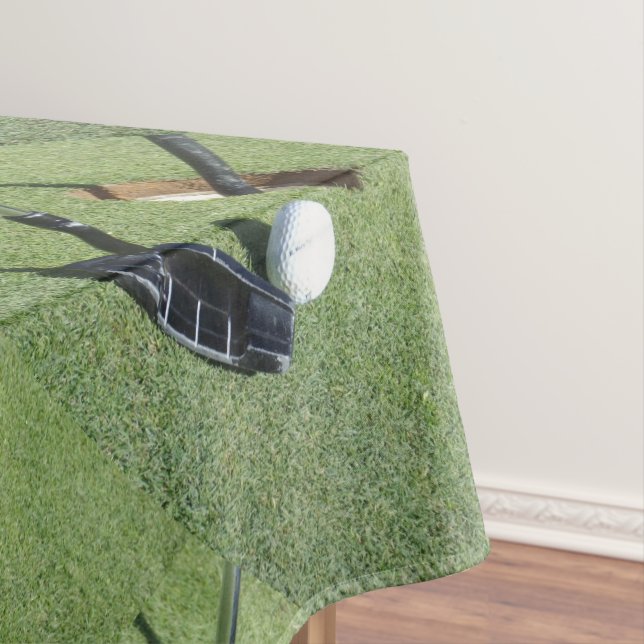 Golf Putter und Ball Putting, Tischdecke (Beispiel)