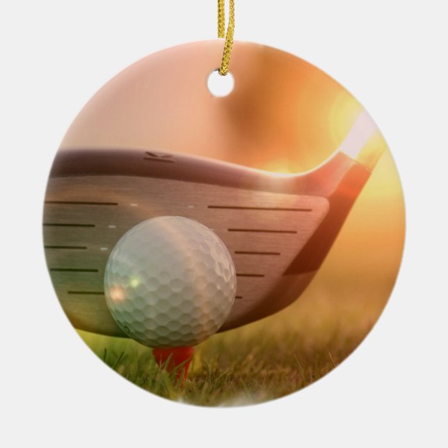 Golf-Putter-Verzierung Keramikornament (Vorne)