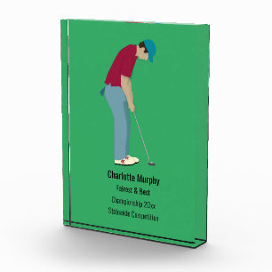 Golf Putting Award/Trophäe Fotoblock