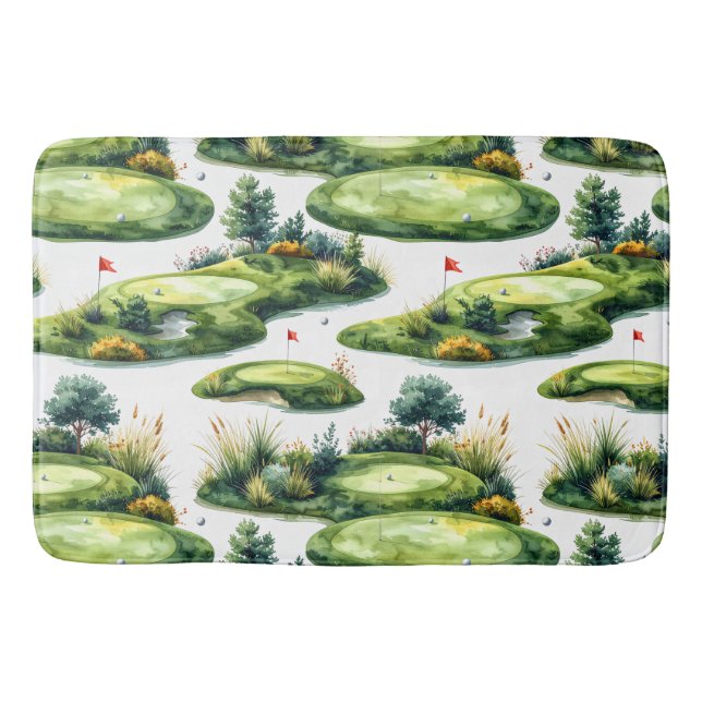 Golf-Putting-Green Badematte (Vorderseite)