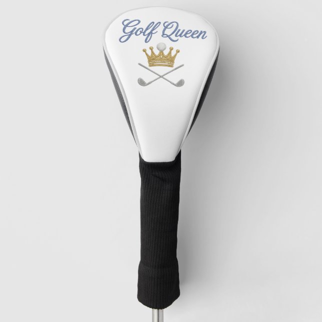 Golf Queen Crown Damen Golf Driver Kopfabdeckung Headcover (Vorderseite)