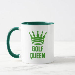 Golf Queen Funny Positive Message Golf Geschenk Tasse