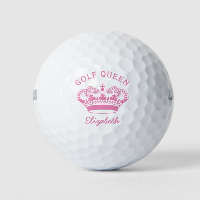 Golf Queen Gold Crown Golfball (Vorderseite)