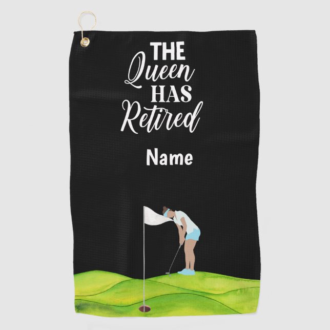 Golf Queen hat Golf Handtuch ausbezahlt (Vorderseite)