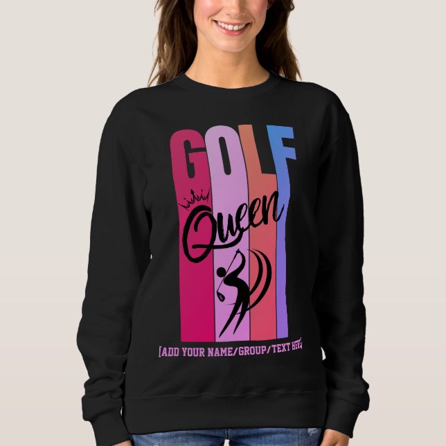 GOLF-QUEEN-Individuelle Name Sweatshirt (Vorderseite)