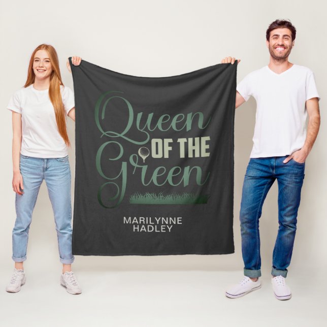 Golf Queen of the Green Fleecedecke (Beispiel)