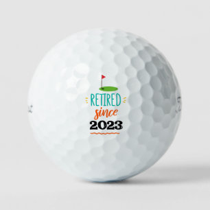 Golf-Reifen Seit 20xx mit Fahnen-Gänger-Rente Golfball