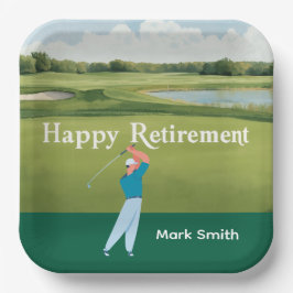 Golf-Rente für Golfer Pappteller