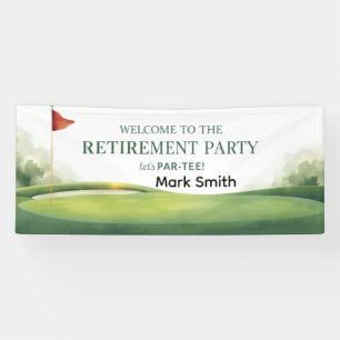 GOLF RENTENBEGINN  Willkommen zur Party Banner